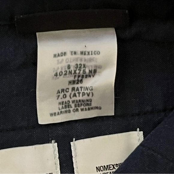 Workrite 34x29 Station Pants Fire Resistant 2112 Nomex ARC 7 Firefighter Navy - Picture 9 of 10